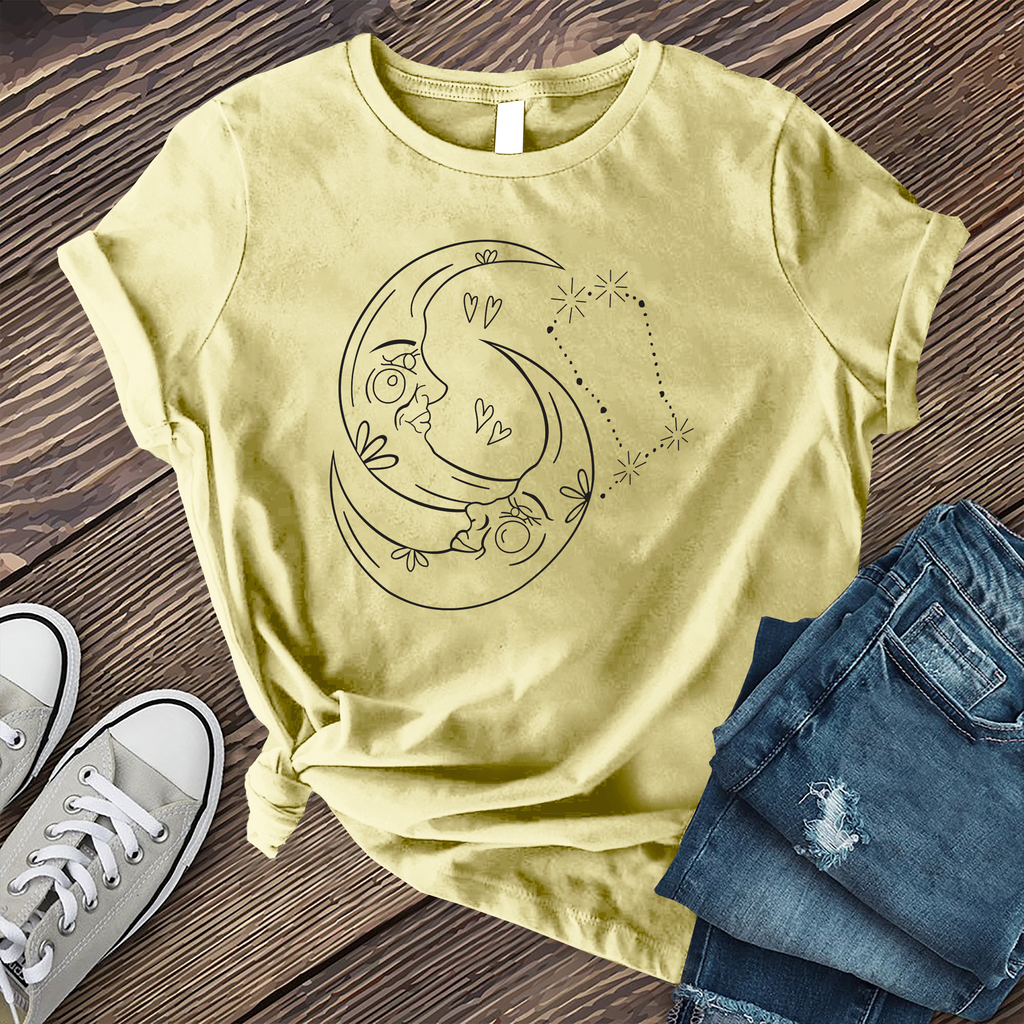 Gemini Constellation Twin Moons T-Shirt T-Shirt Tshirts.com Heather French Vanilla S 