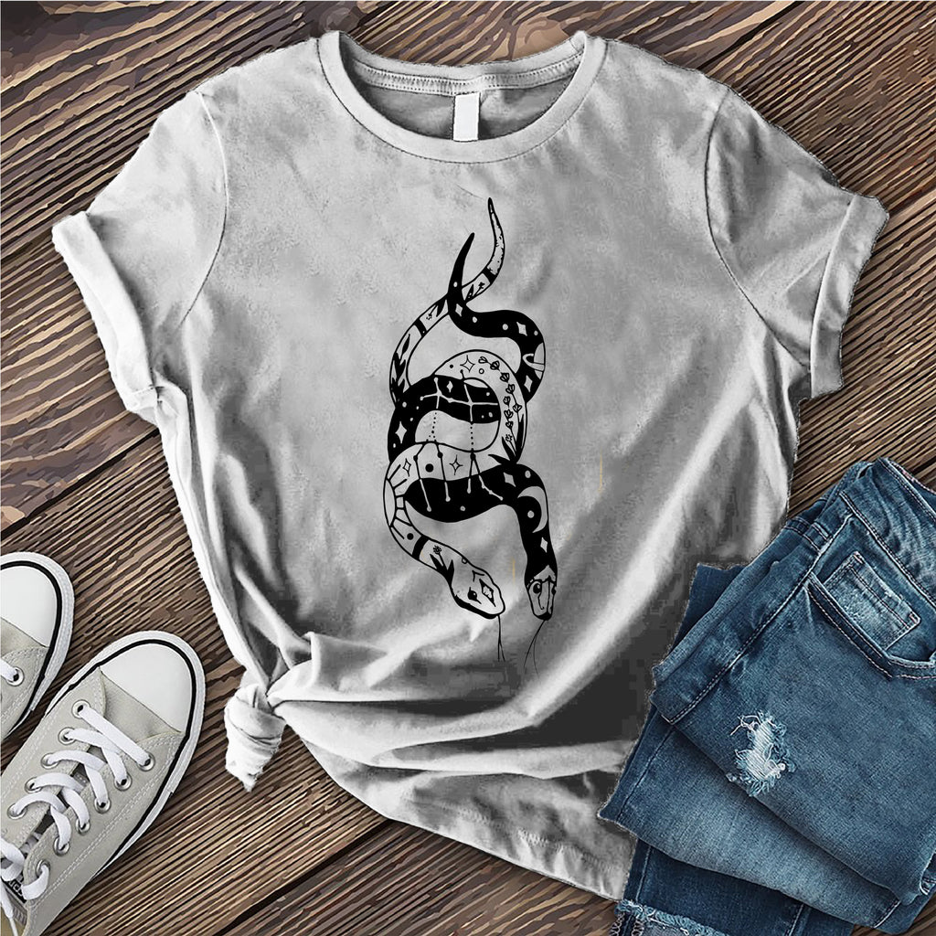 Gemini Snakes T-Shirt T-Shirt Tshirts.com Solid Athletic Grey S 