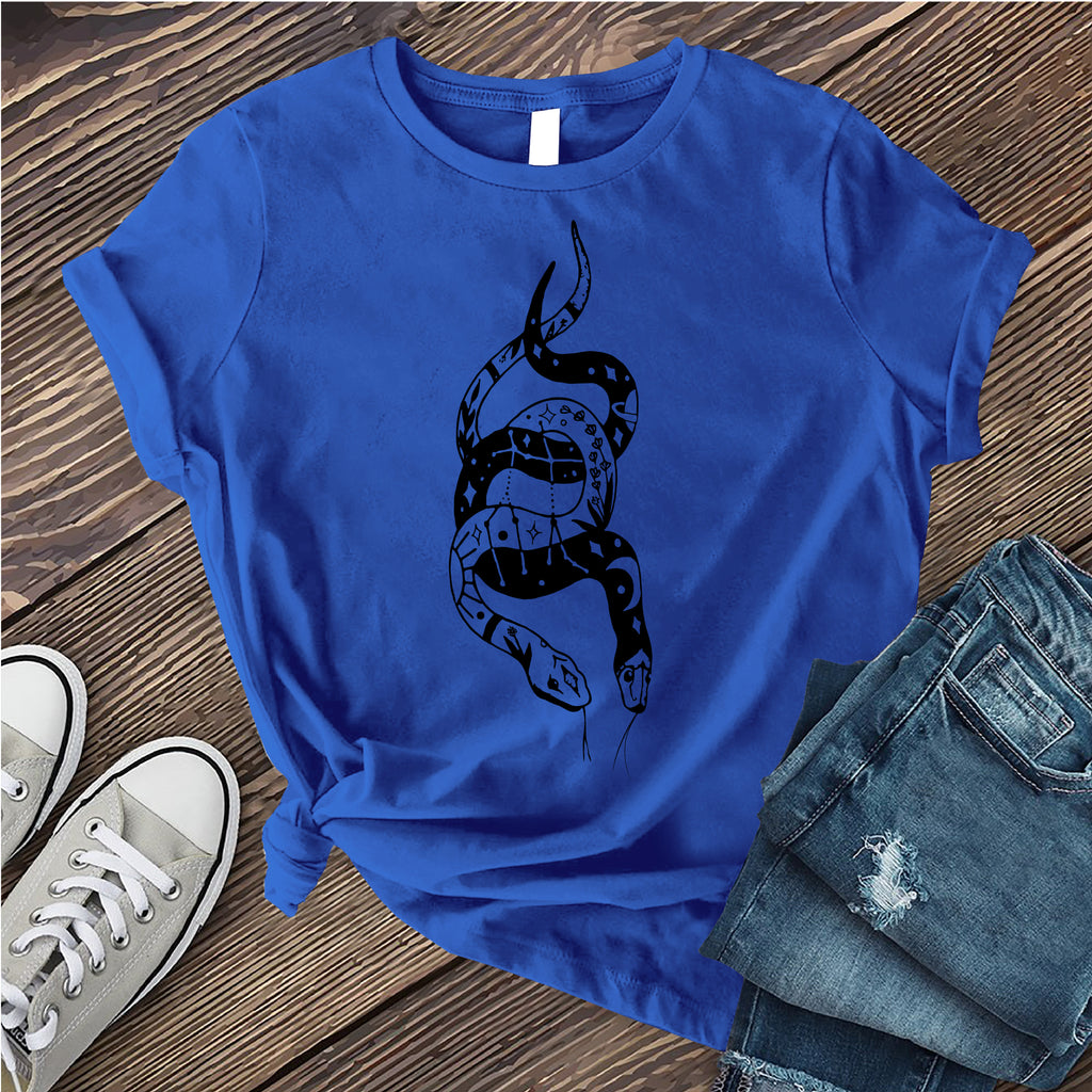 Gemini Snakes T-Shirt T-Shirt Tshirts.com True Royal S 