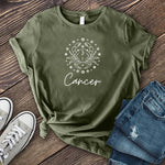 Cancer Crab Star Circle T-Shirt Image