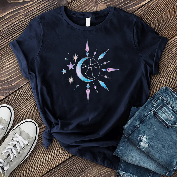 Sagittarius Moon Constellation T-Shirt T-Shirt Tshirts.com Navy S 
