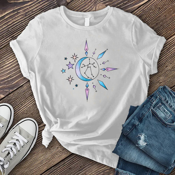 Sagittarius Moon Constellation T-Shirt T-Shirt Tshirts.com White S 