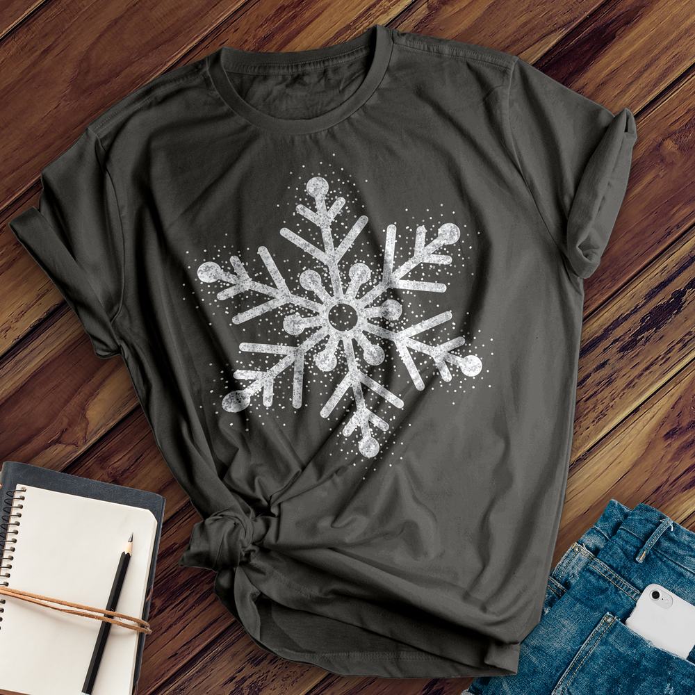 Snowflake T-Shirt T-Shirt tshirts.com Asphalt S 