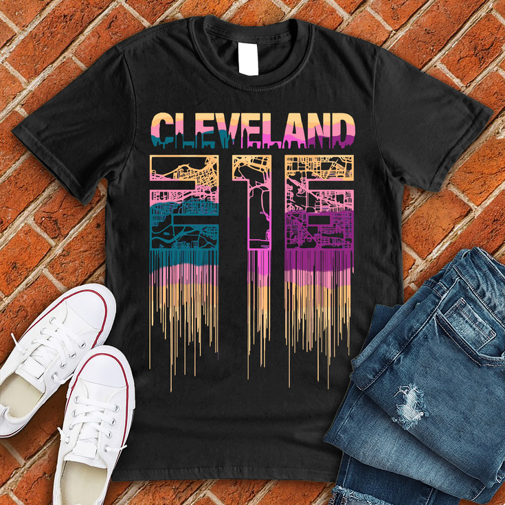 Cleveland 216 Drip T-Shirt Image