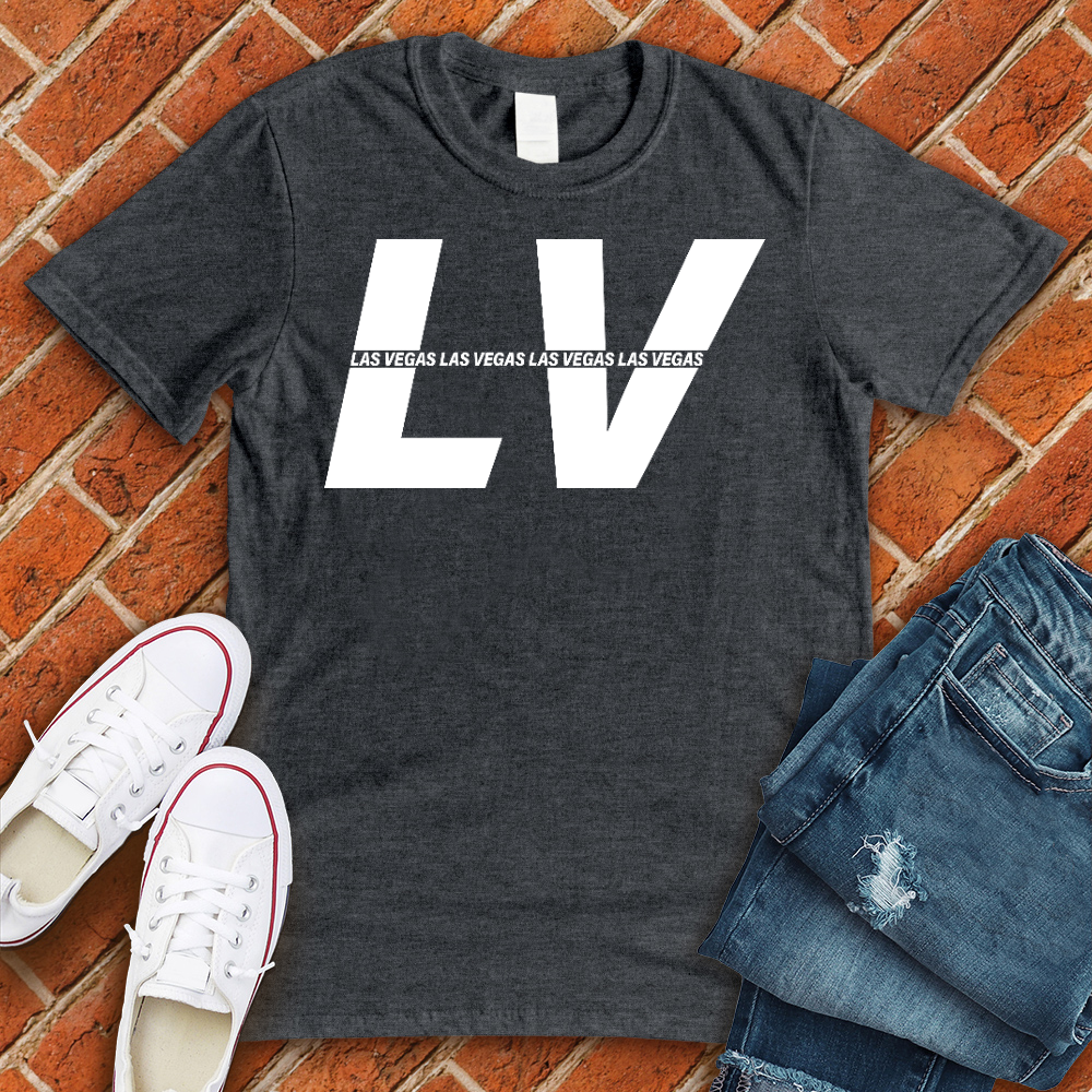LV Stripe Alternate T-Shirt T-Shirt tshirts.com Dark Grey Heather L 