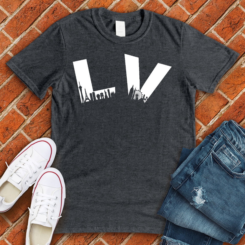 LV Curve Alternate T-Shirt T-Shirt tshirts.com Dark Grey Heather L 