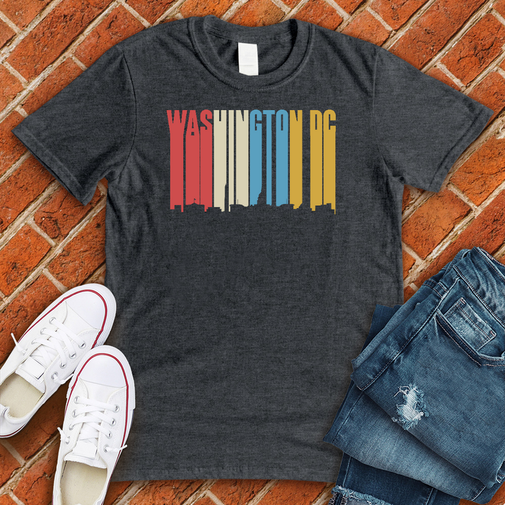Washington DC Retro Drip T-Shirt Image