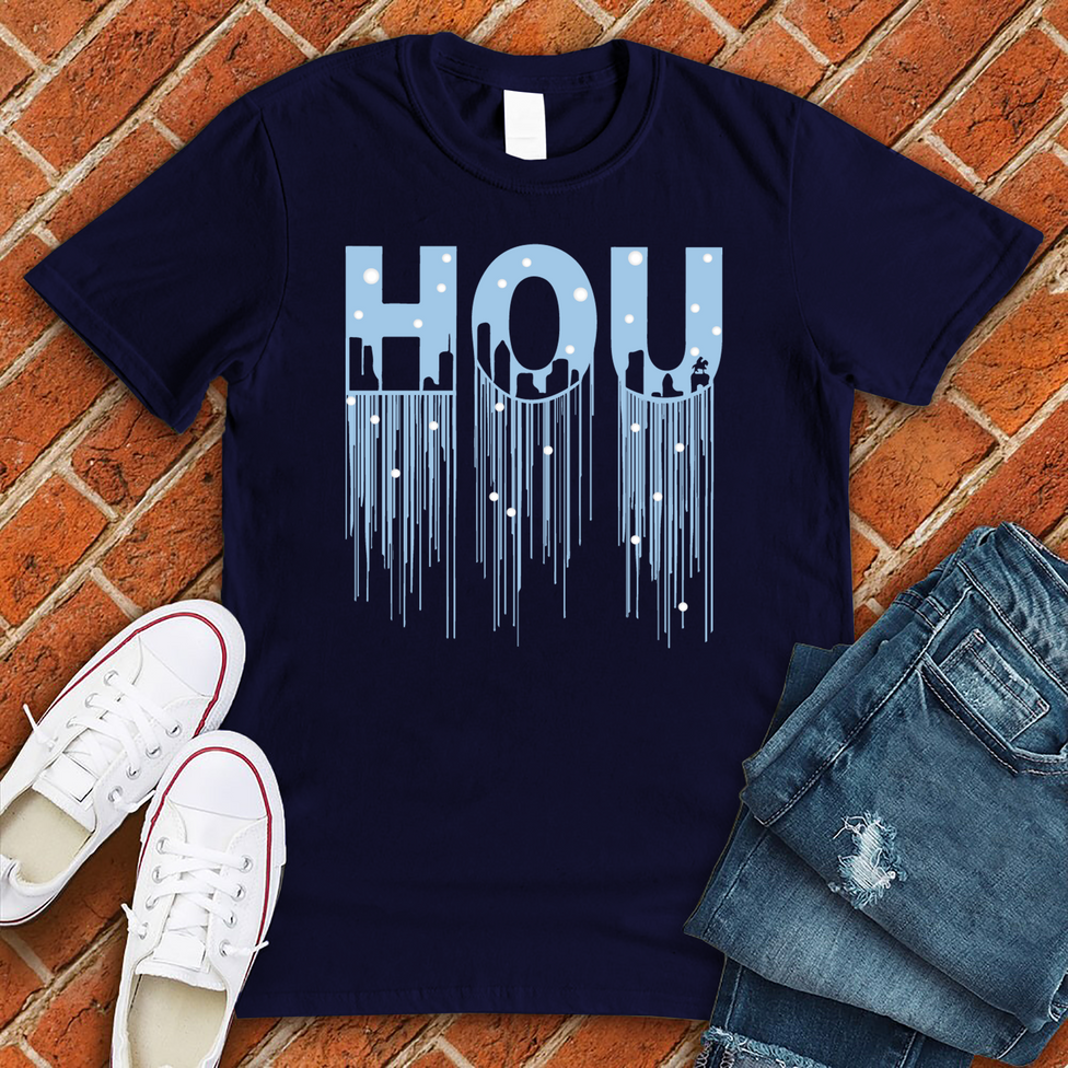 HOU Snow Drip T-Shirt Image