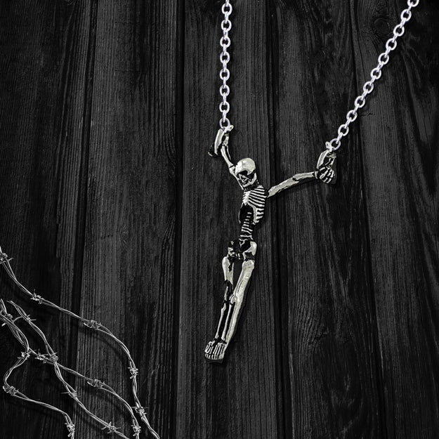 Hanging Skeleton Necklace Image