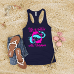 Life Is Better With Dolphins Women's Tank Top Image