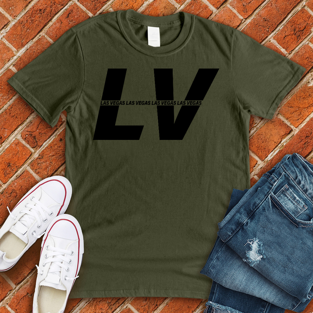 LV Stripe T-Shirt T-Shirt tshirts.com Military Green L 