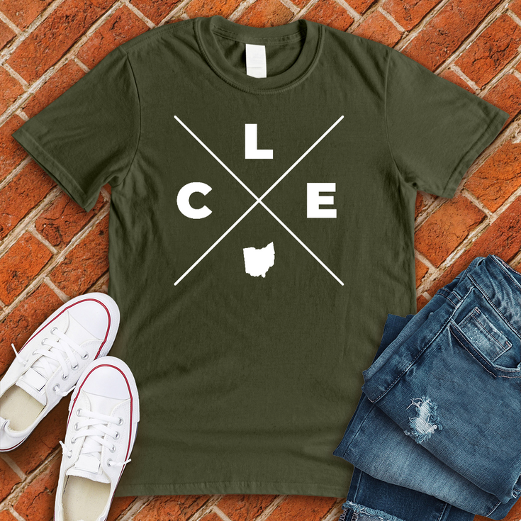 CLE Ohio X T-Shirt Image