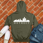 Detroit on my back Alternate Hoodie Image