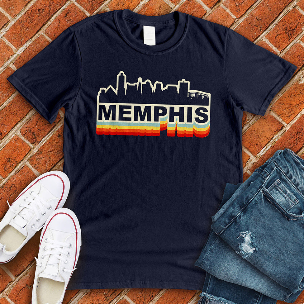Retro Memphis Skyline T-Shirt Image