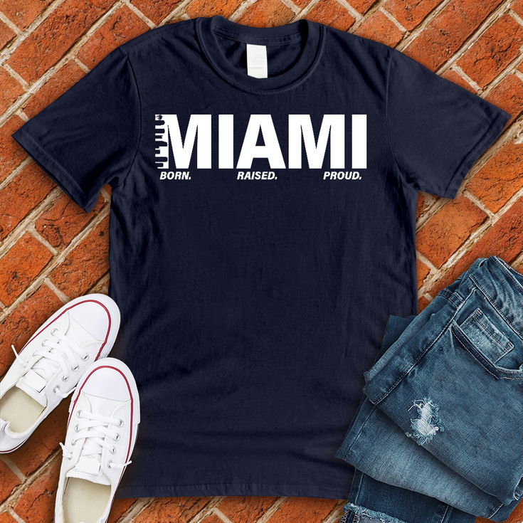 MIAMI Born Raised Proud Alternate T-Shirt Image