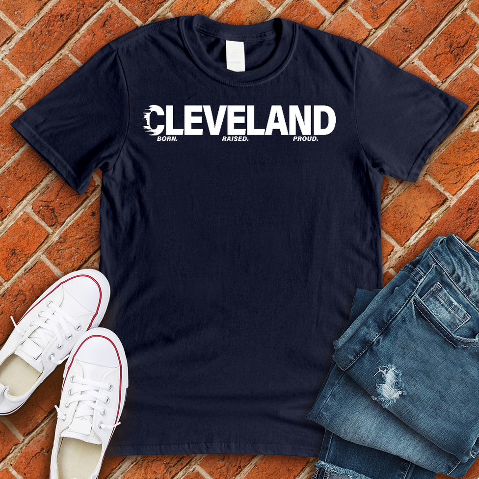 Cleveland Born Raised Proud Alternate T-Shirt Image