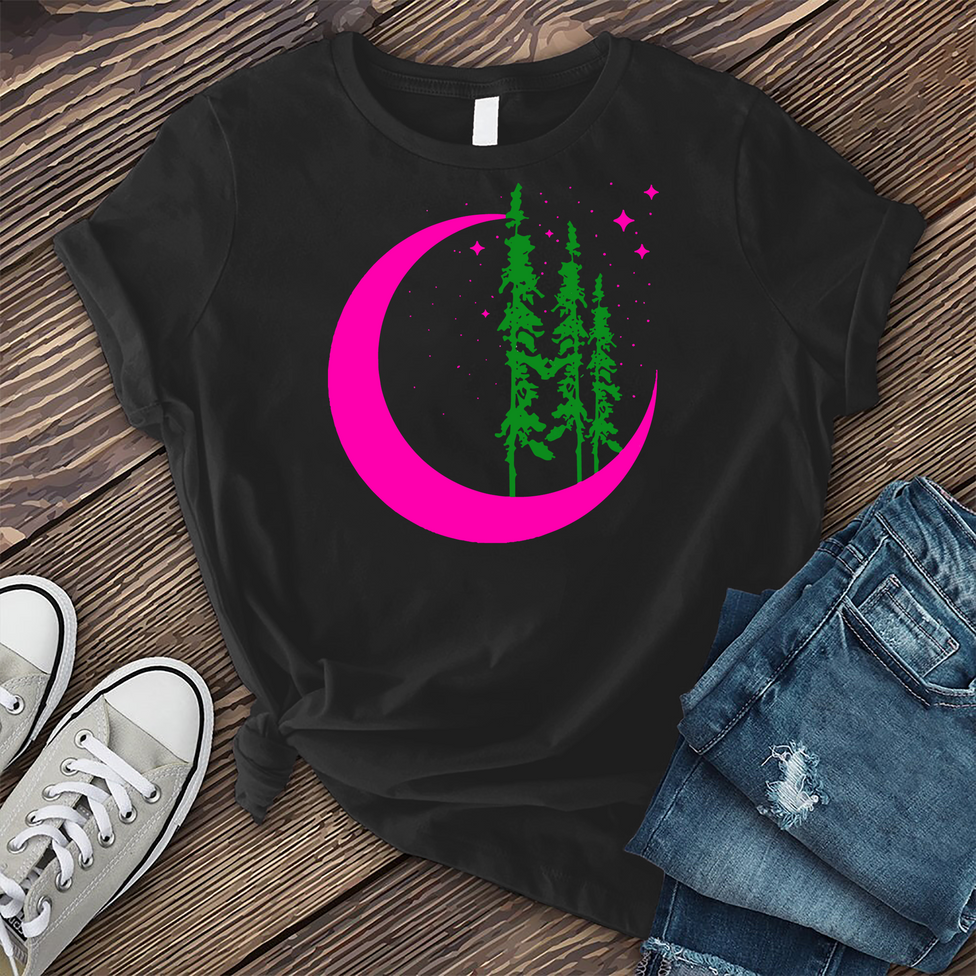 Neon Moon Tree T-Shirt Image