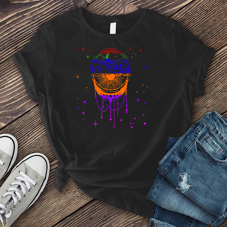 Rainbow Duality Dreamcatcher T-Shirt Image