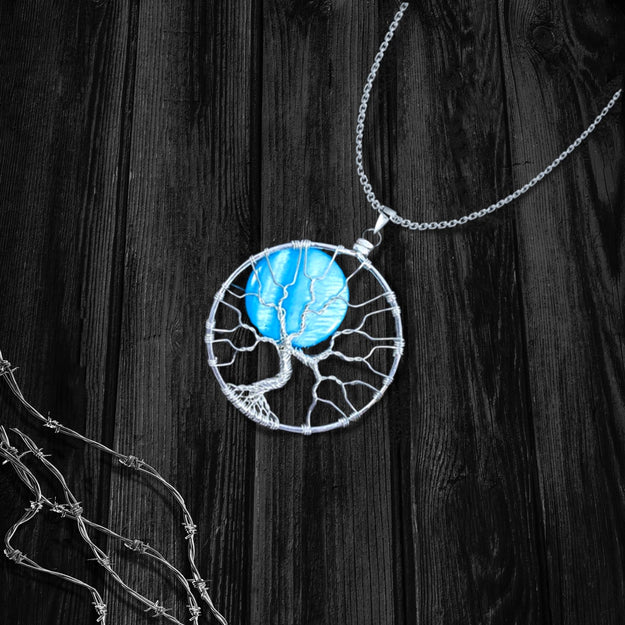 Rising Moon Tree Of Life Necklace Image