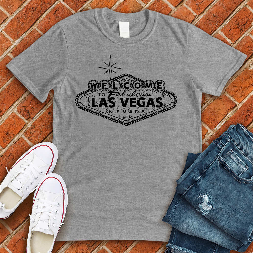 Welcome to Las Vegas T-Shirt T-Shirt tshirts.com Athletic Heather L 