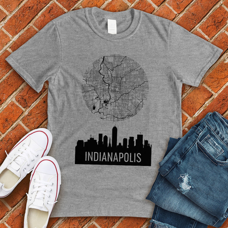Indianapolis Map T-Shirt Image