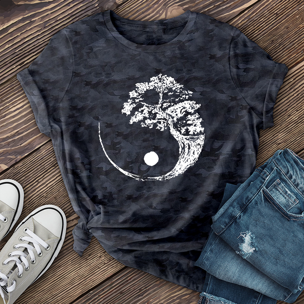 Yin Yang Bonsai Storm T-Shirt Image