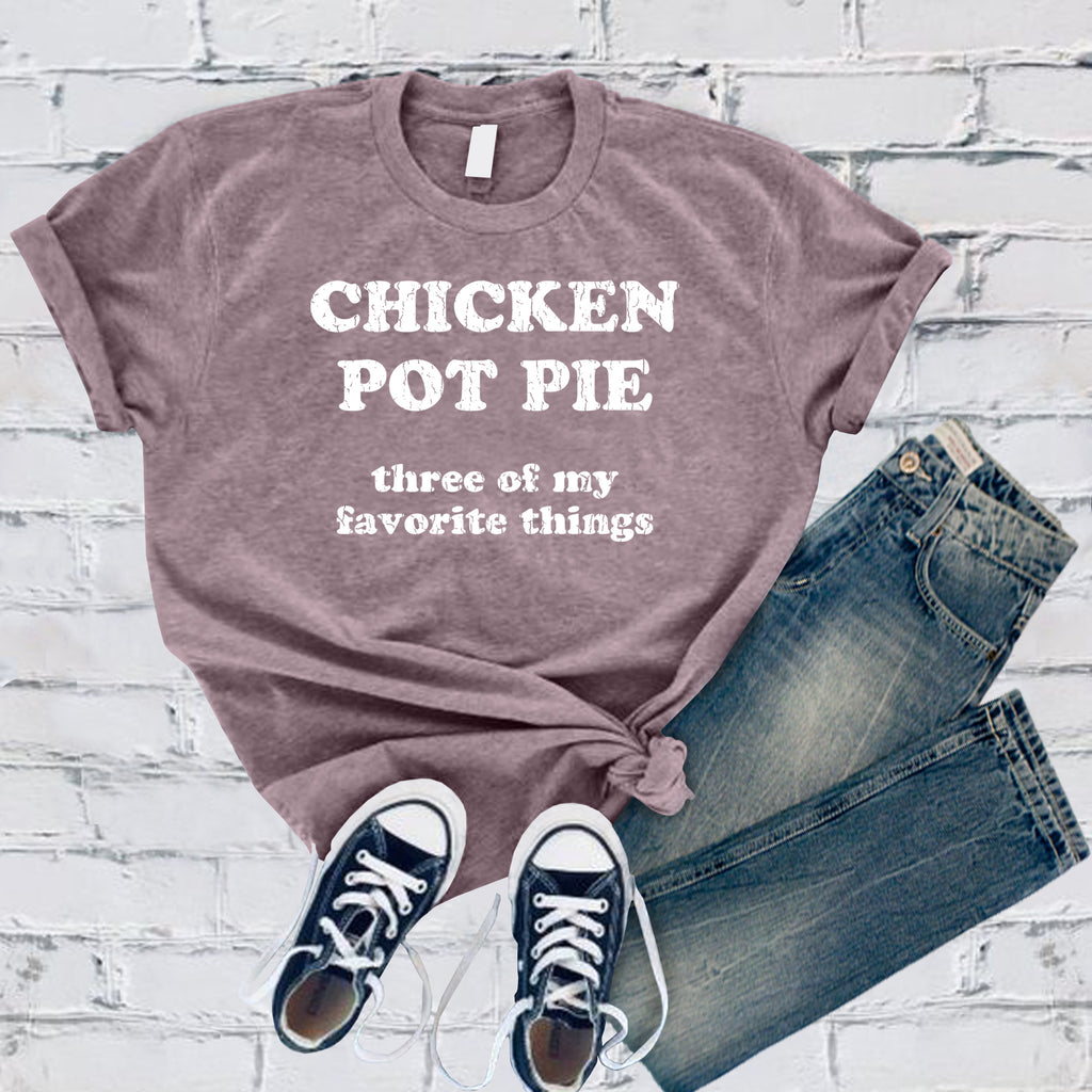 Chicken Pot Pie T-Shirt T-Shirt Tshirts.com Heather Purple S 