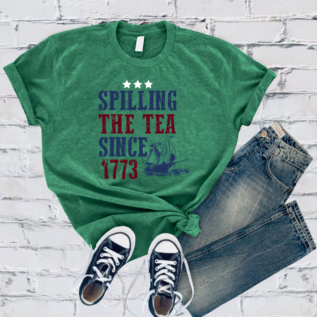 Spilling The Tea Since 1773 T-Shirt T-Shirt Tshirts.com Heather Kelly S 