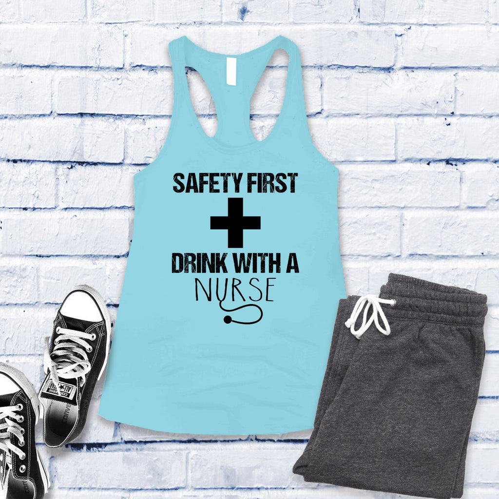 Safety First Drink With A Nurse Women's Tank Top Tank Top Tshirts.com Cancun S 
