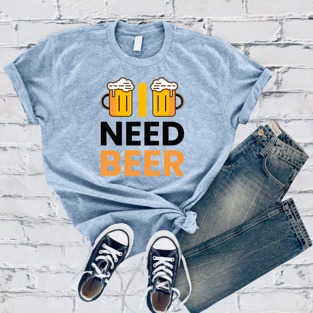 I Need Beer T-Shirt T-Shirt Tshirts.com Baby Blue S 