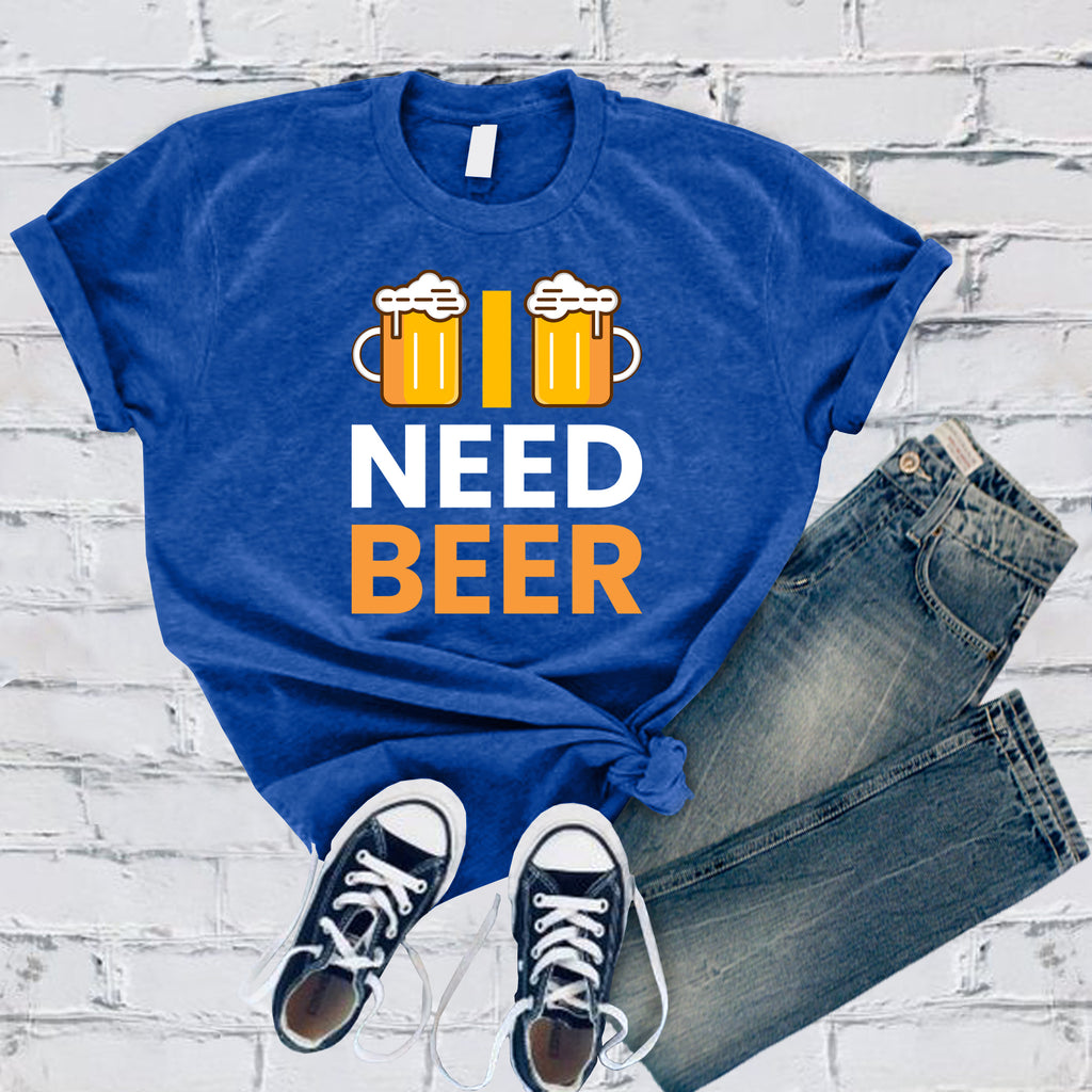I Need Beer T-Shirt T-Shirt Tshirts.com True Royal S 