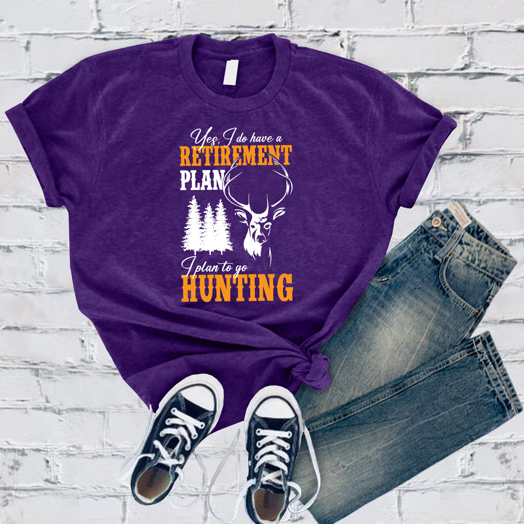 Hunting Retirement Plan T-Shirt T-Shirt tshirts.com Team Purple S 