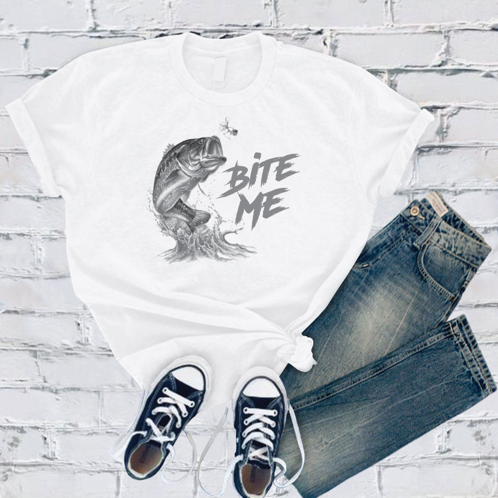 Bite Me T-Shirt T-Shirt Tshirts.com White S 