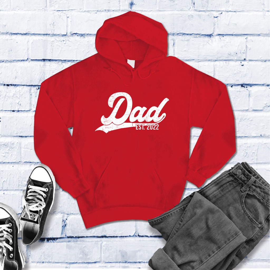 Dad Est. 2022 Hoodie Hoodie tshirts.com Red S 