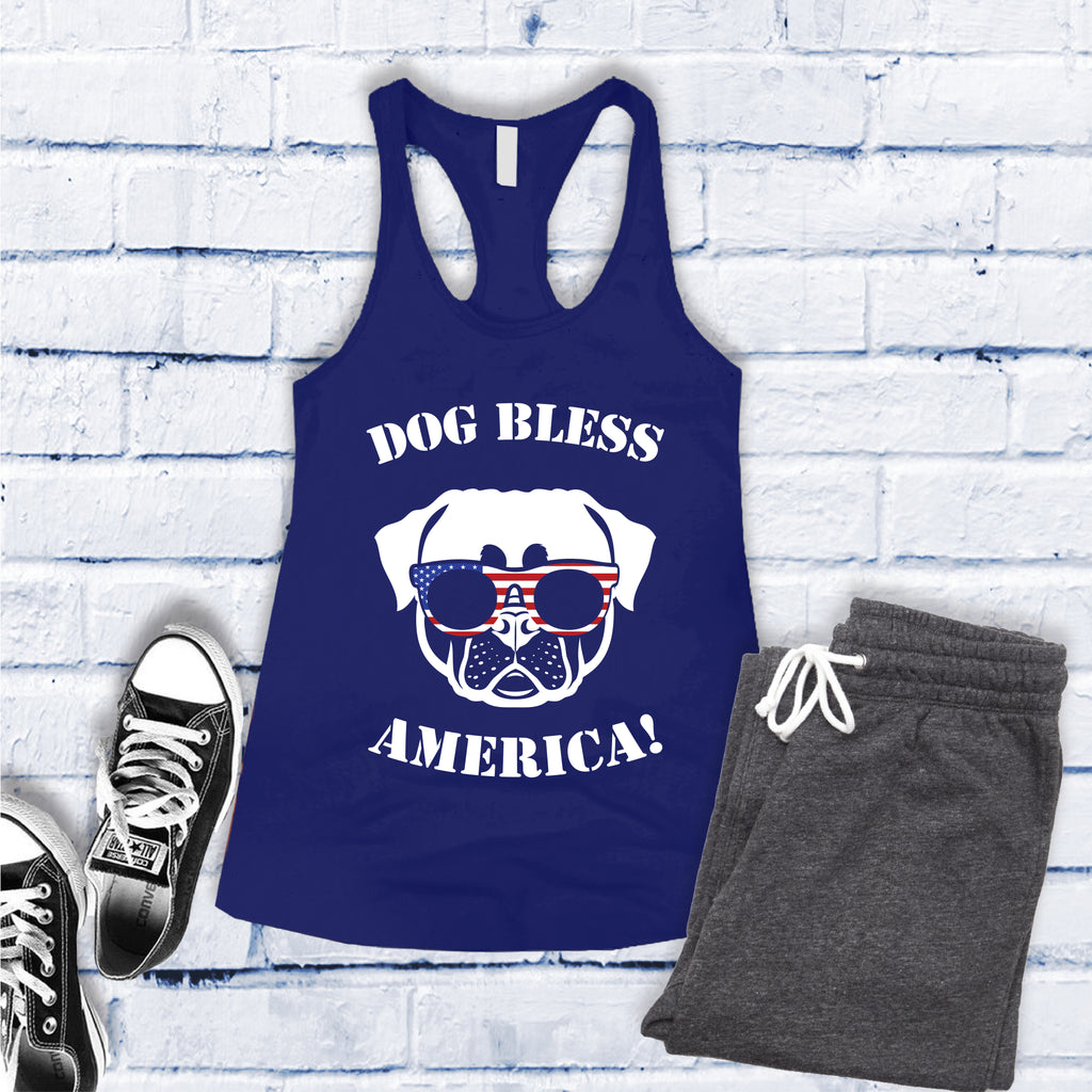 Rottweiler Dog Bless America Women's Tank Top Tank Top tshirts.com Royal S 