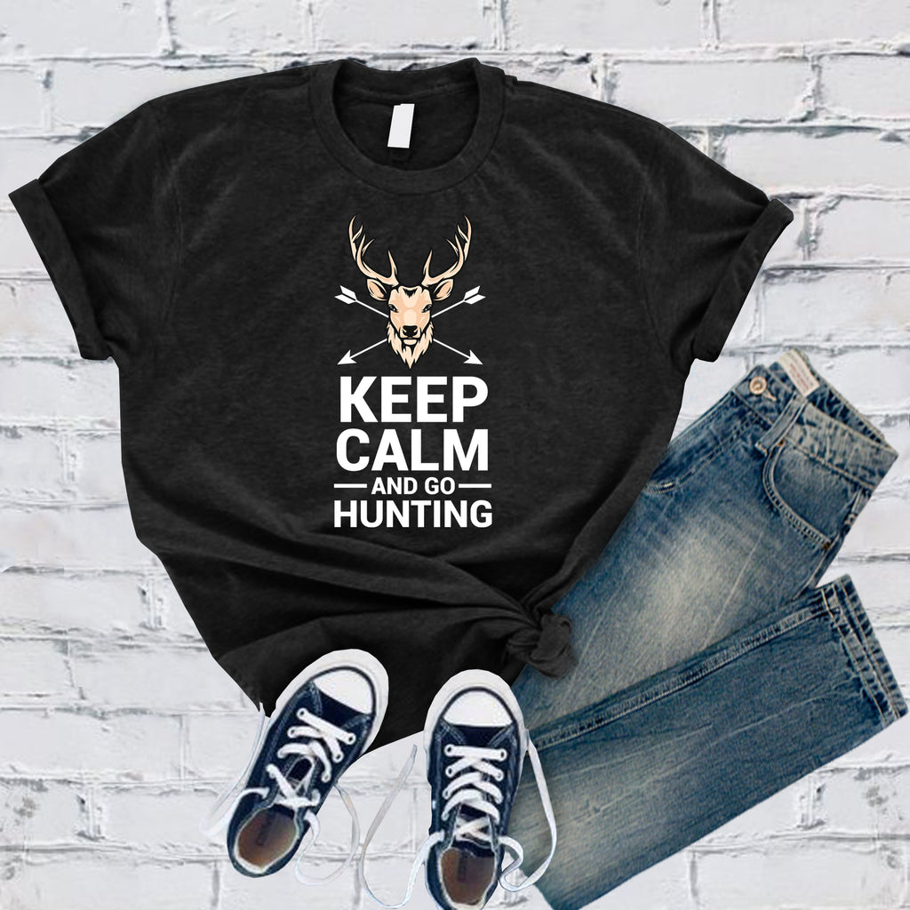 Keep Calm And Go Hunting T-Shirt T-Shirt tshirts.com Black S 