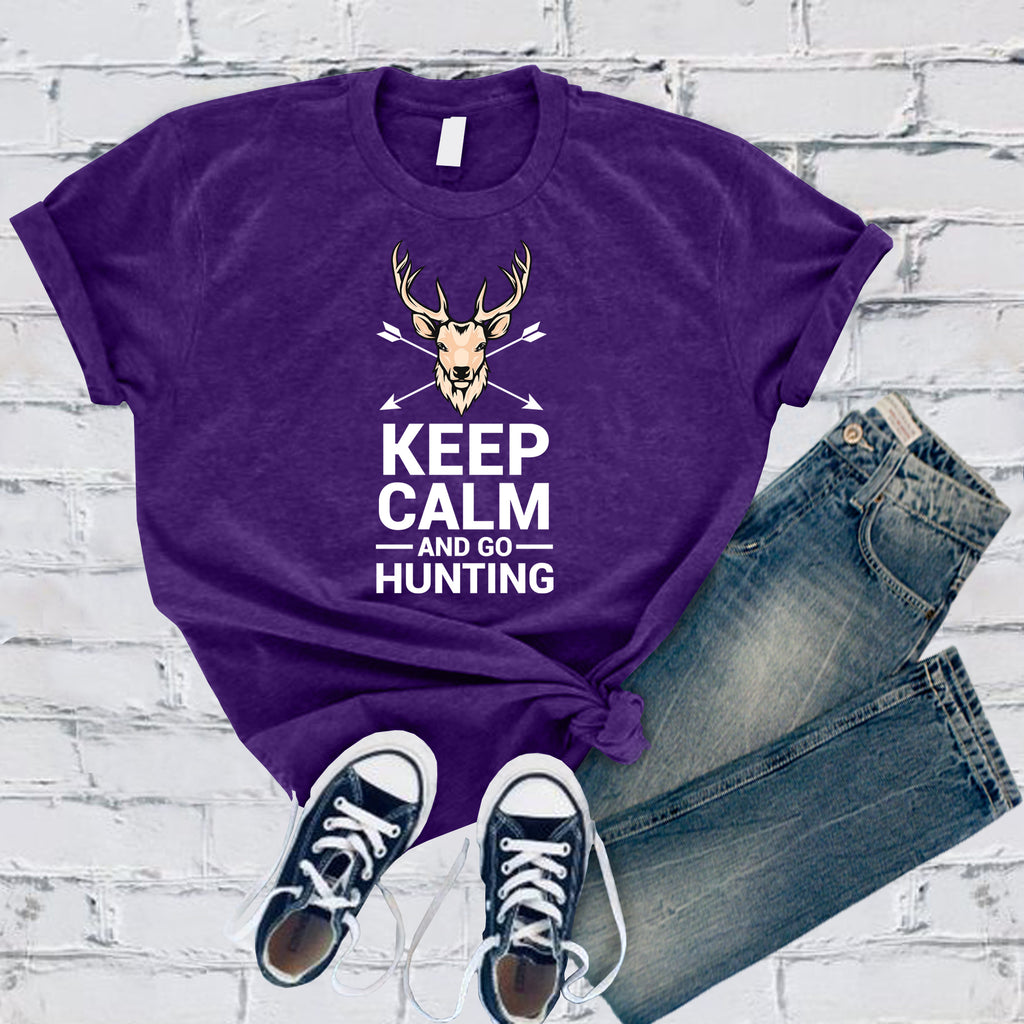 Keep Calm And Go Hunting T-Shirt T-Shirt tshirts.com Team Purple S 