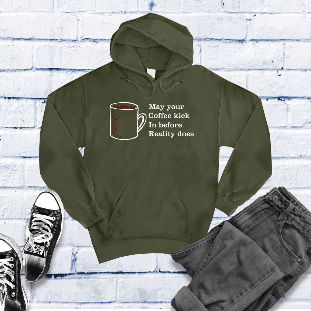 May Your Coffee Kick In Hoodie Hoodie tshirts.com Army S 