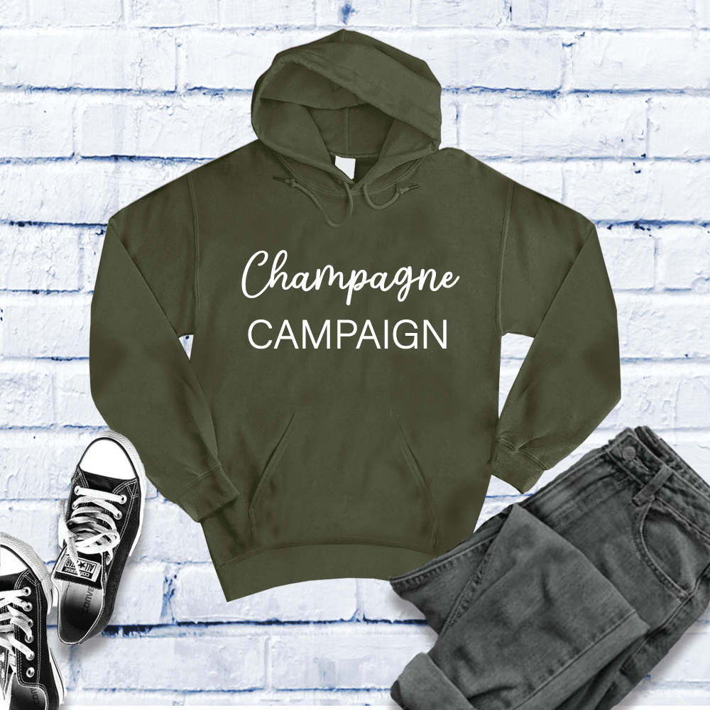 Champagne Campaign Hoodie Hoodie tshirts.com Army S 