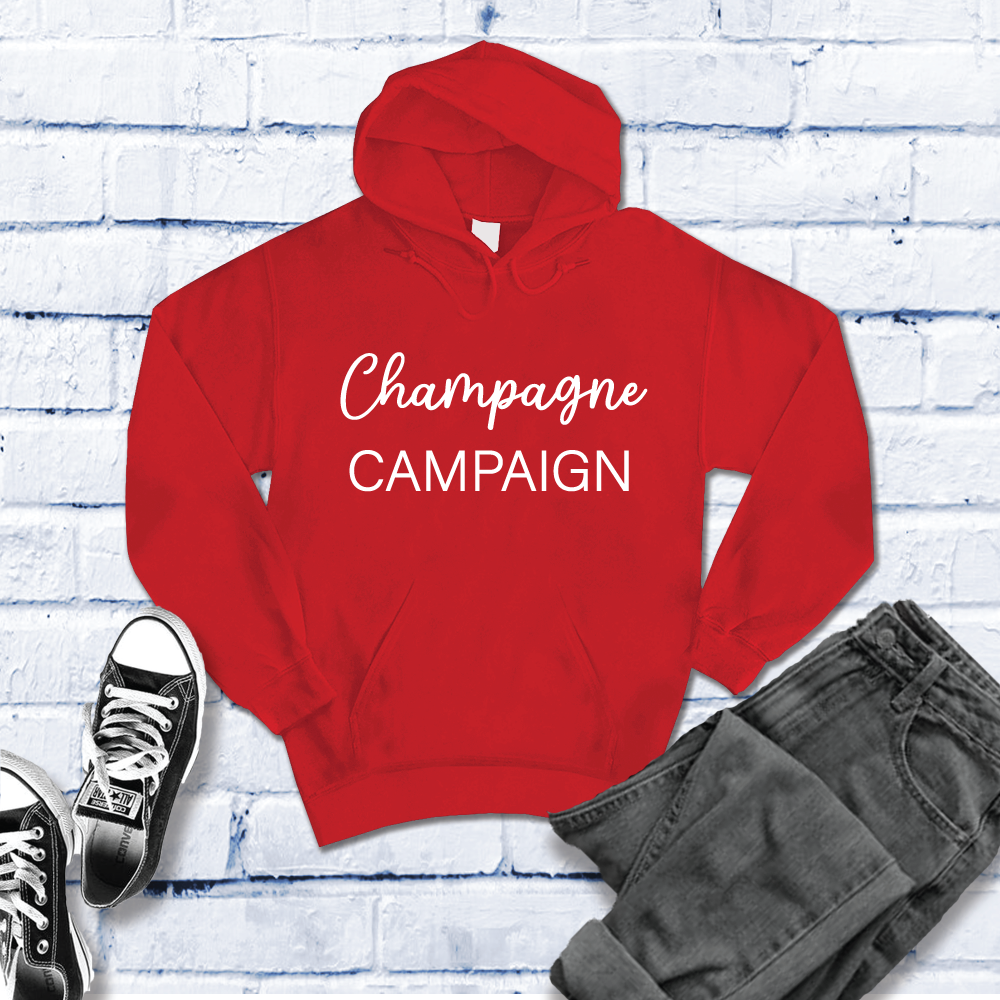 Champagne Campaign Hoodie Hoodie tshirts.com Red S 