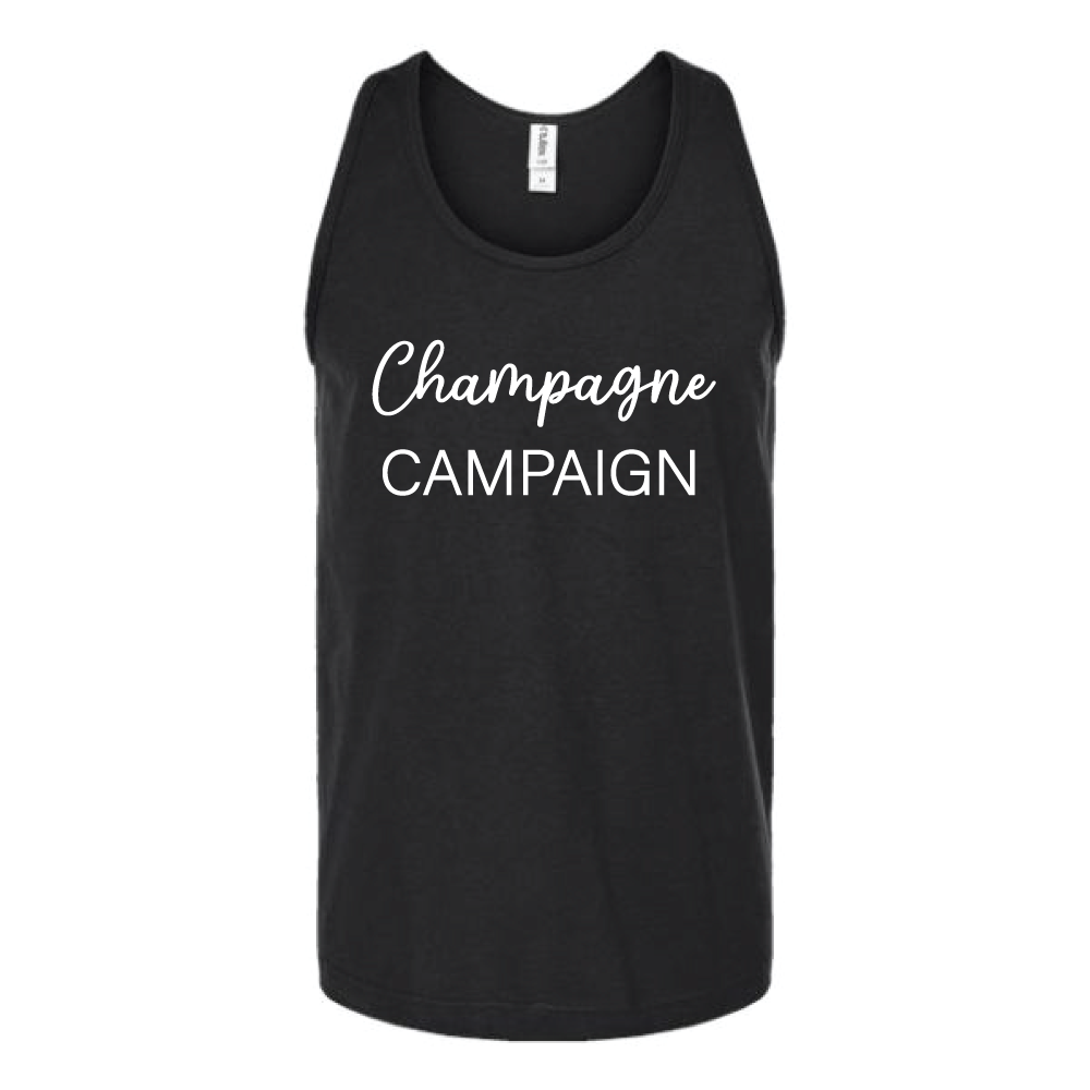 Champagne Campaign Unisex Tank Top Tank Top tshirts.com Black S 