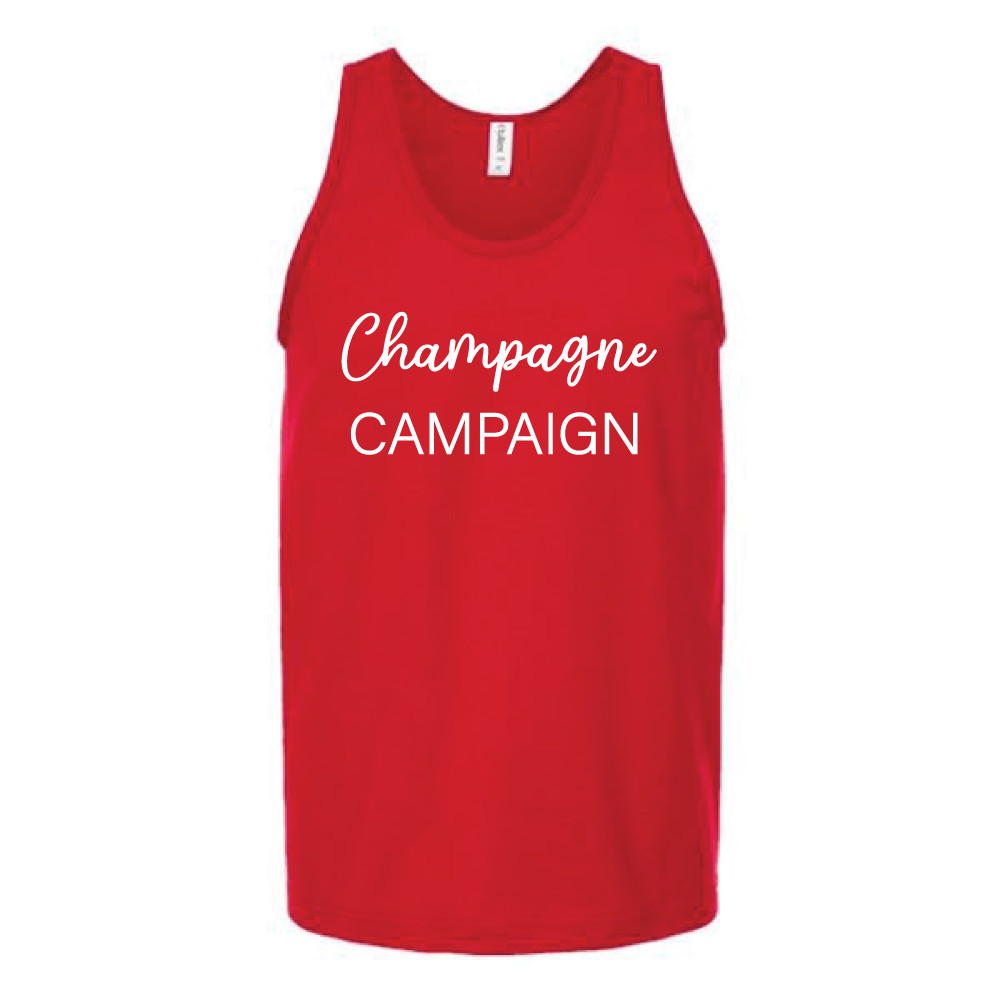 Champagne Campaign Unisex Tank Top Tank Top tshirts.com Red S 