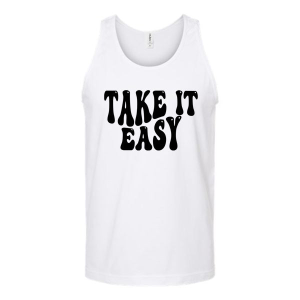 Take It Easy Unisex Tank Top Tank Top Tshirts.com White S 