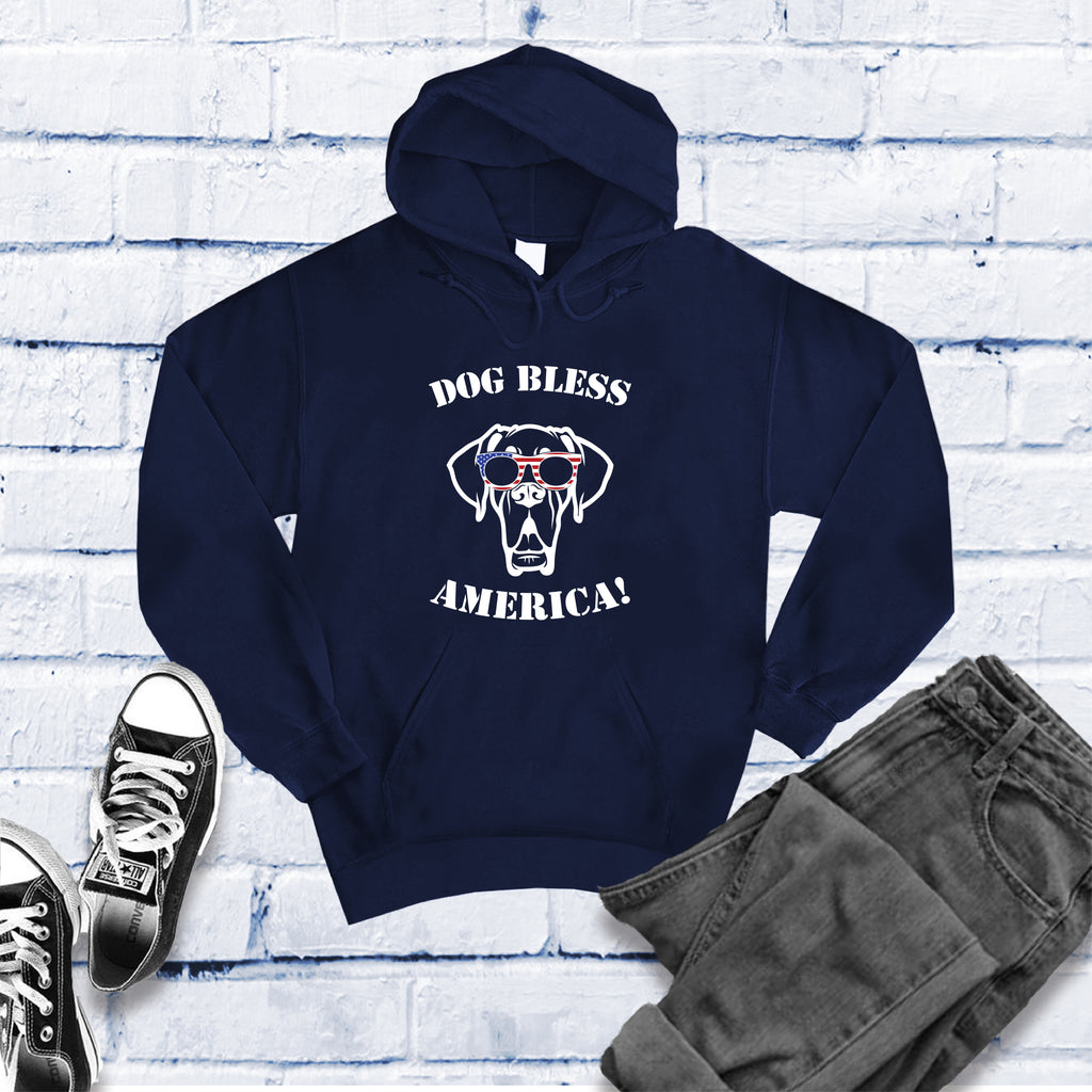 Great Dane Dog Bless America Hoodie Hoodie tshirts.com Classic Navy S 