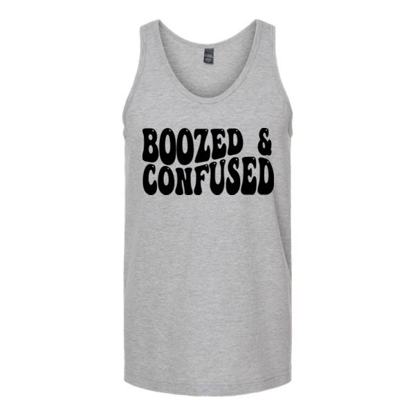 Boozed And Confused Unisex Tank Top Tank Top tshirts.com Heather Grey S 