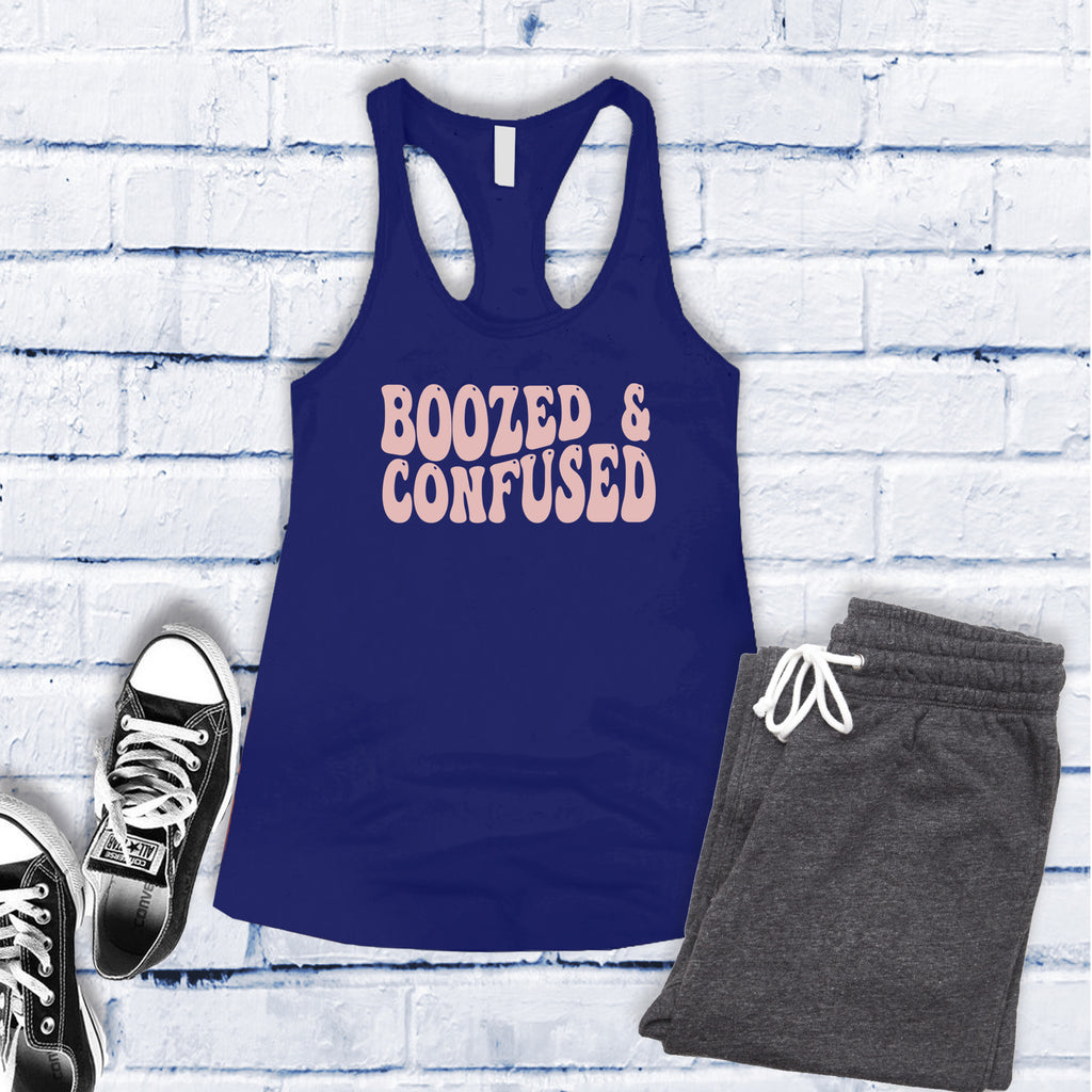 Boozed And Confused Women's Tank Top Tank Top tshirts.com Royal S 