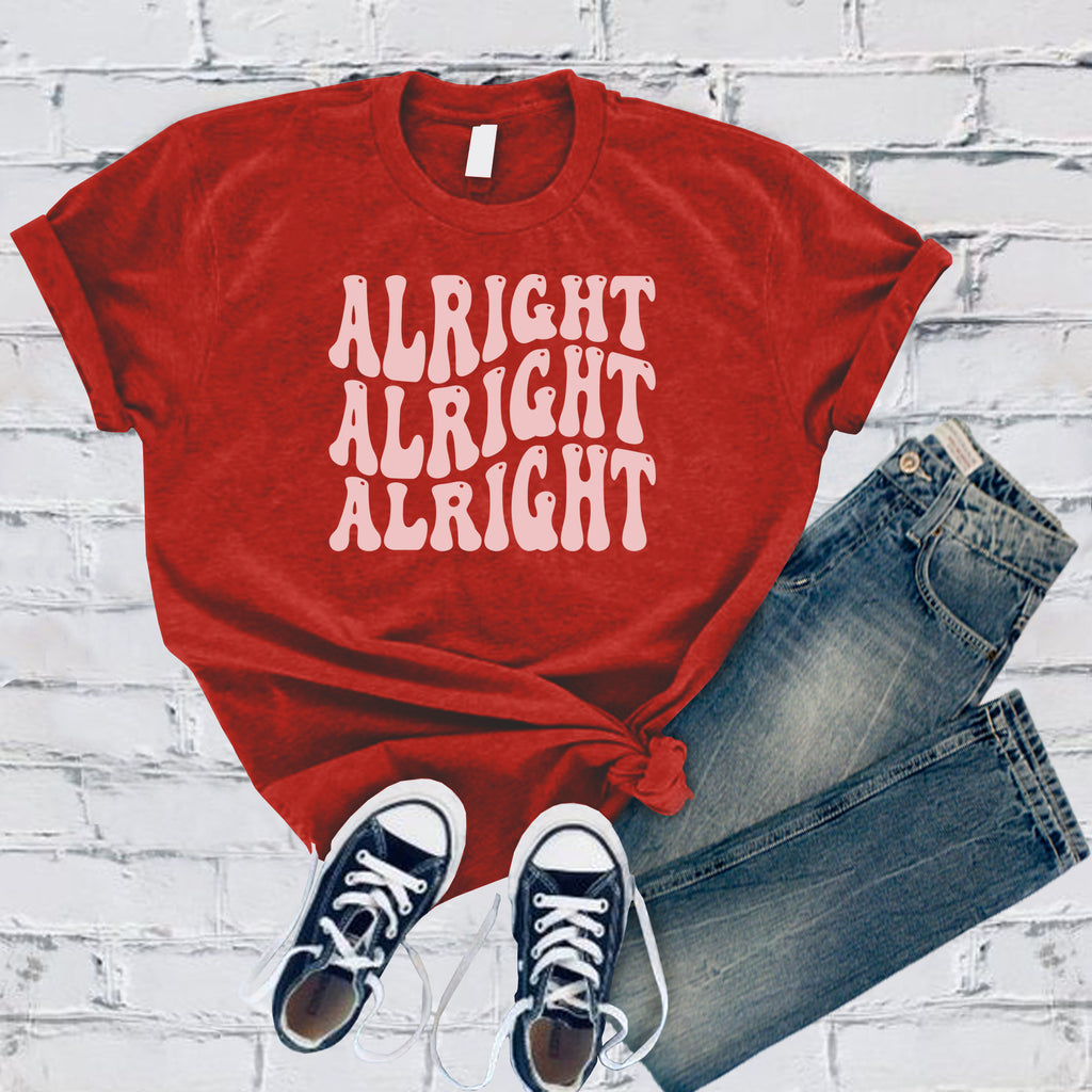 Alright Alright Alright T-Shirt T-Shirt tshirts.com Red S 