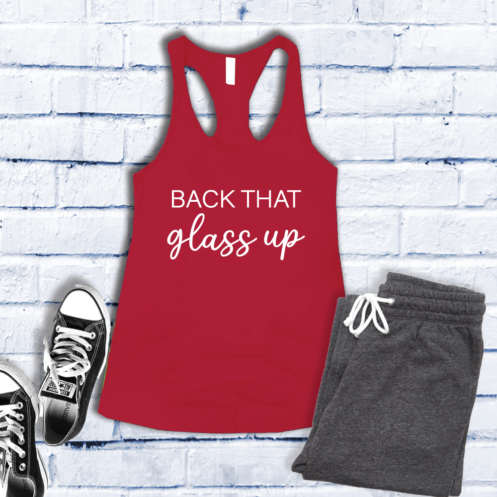 Back That Glass Up Women's Tank Top Tank Top Tshirts.com Red S 