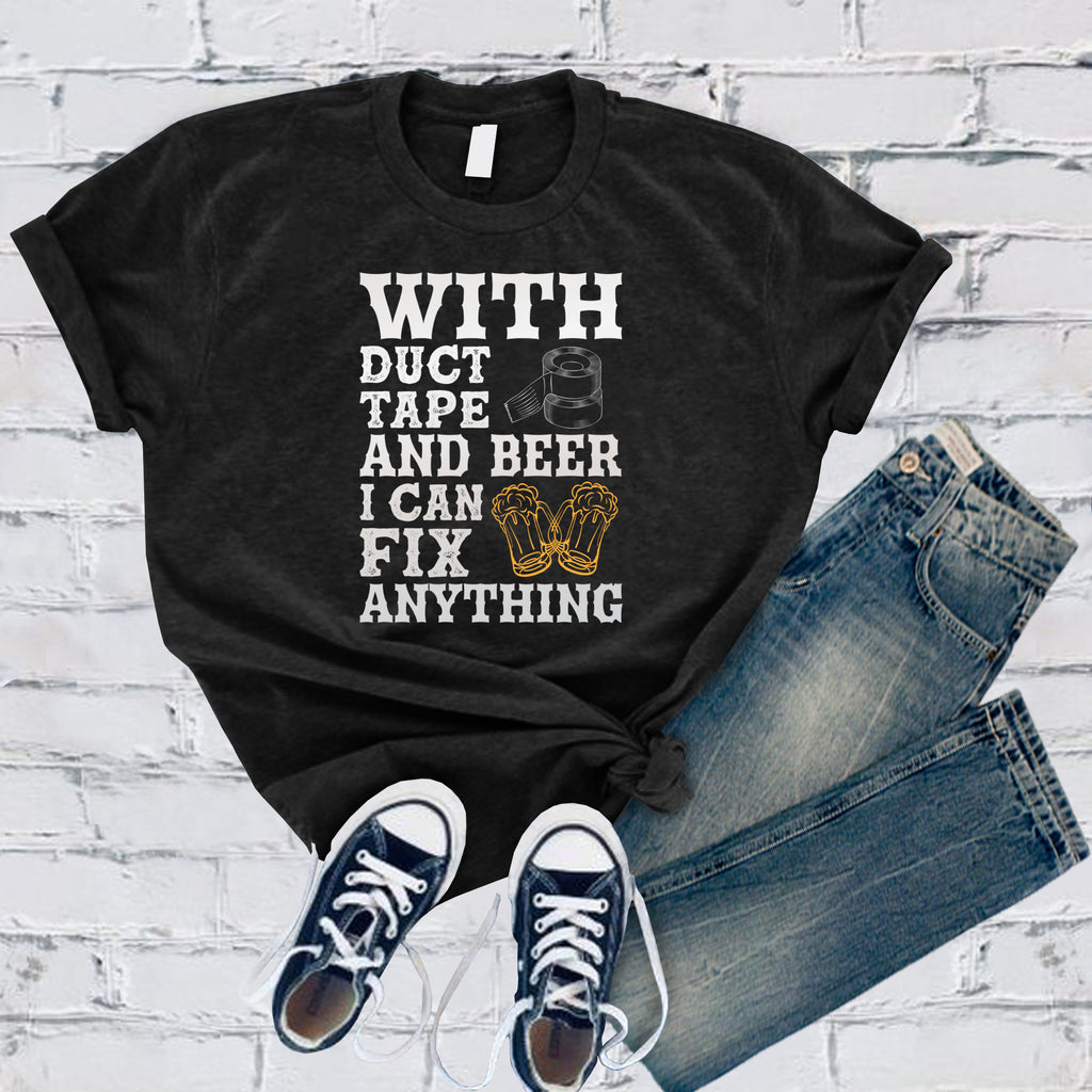 Duct Tape and Beer T-Shirt T-Shirt tshirts.com Black S 