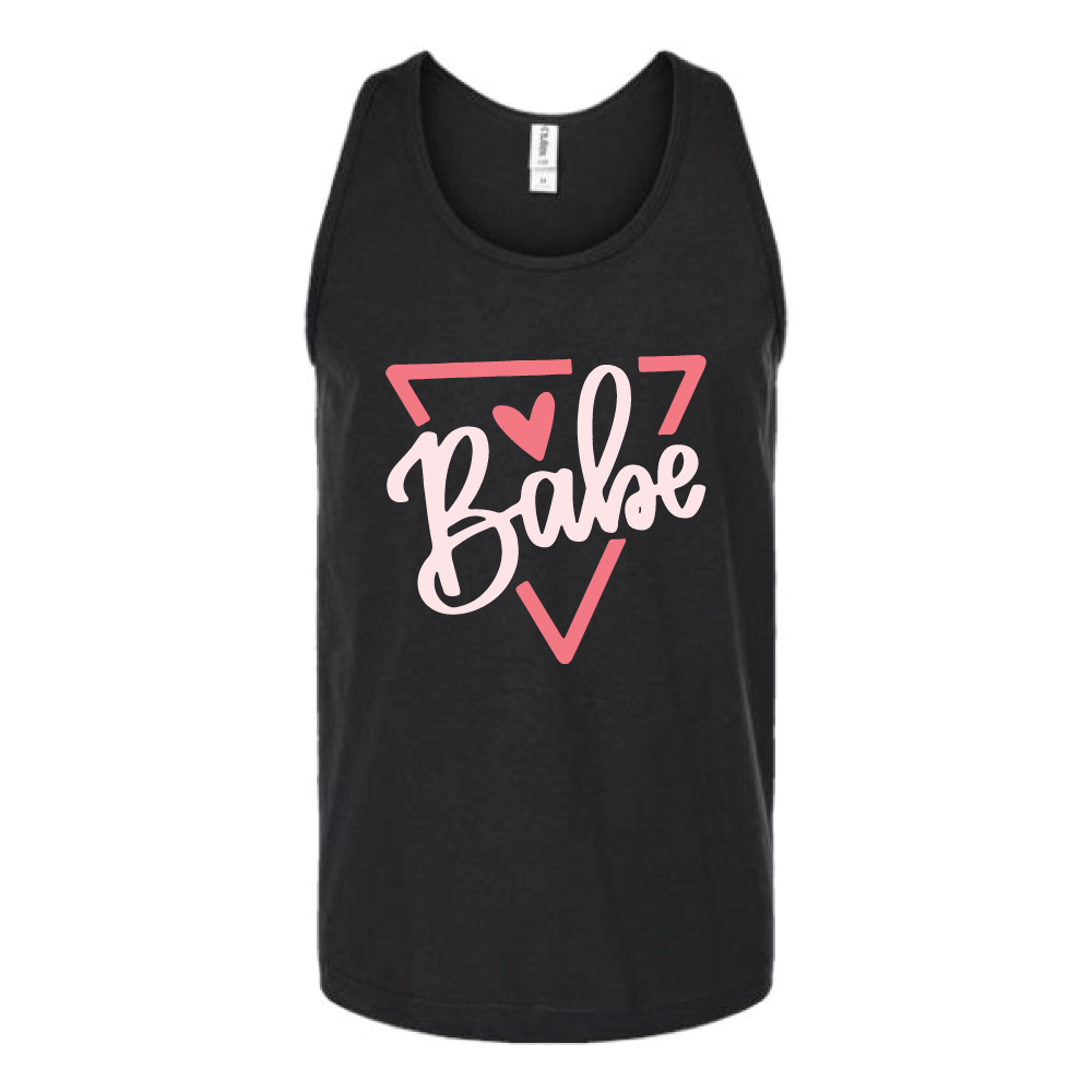 Babe With Triangle Unisex Tank Top Tank Top Tshirts.com Black S 